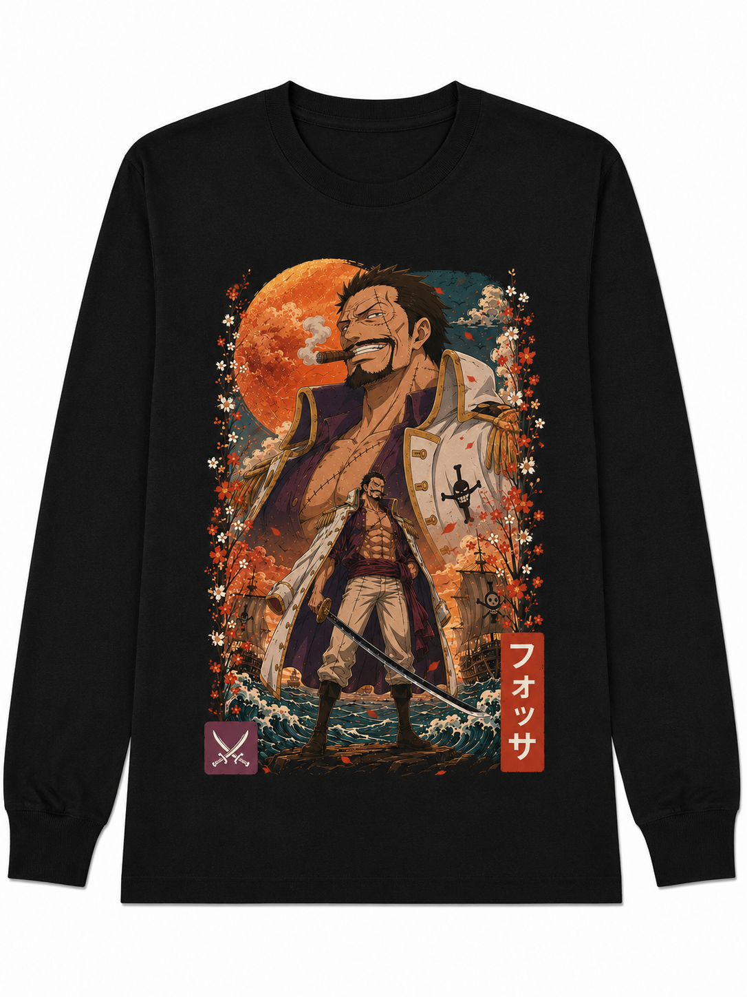 Remera Anime Fossa One Piece Manga Corta
