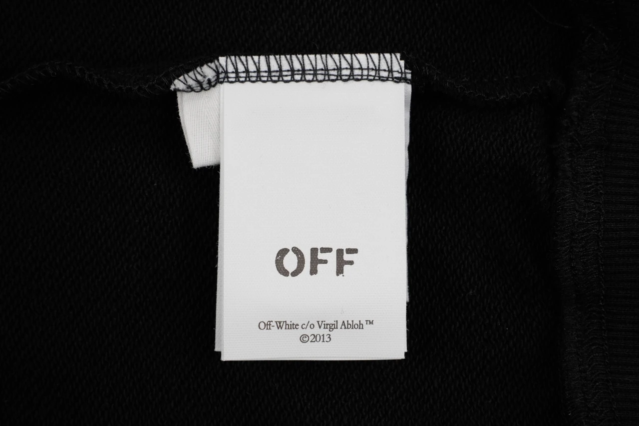 Off-White Black Yellow Measuring Tape Arrow Hoodie product photo from LabelPicks