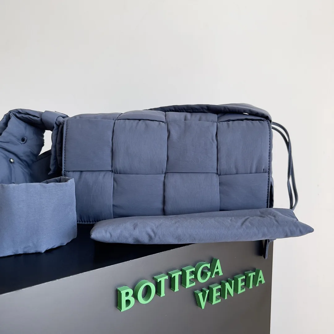 Bottega Veneta Cassette Navy Nylon Belt Bag product photo from LabelPicks