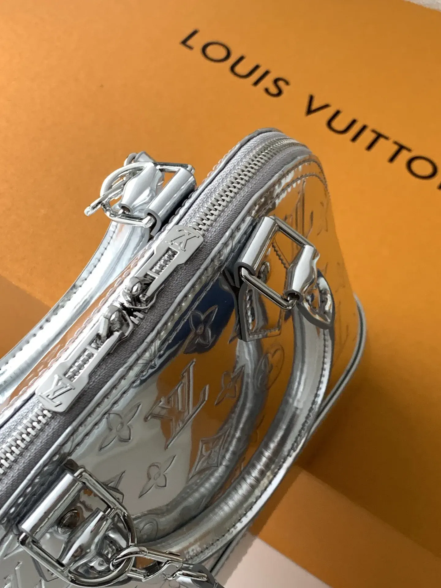 Louis Vuitton Silver Alma Monogram Canvas Top Handle Bag product photo from LabelPicks