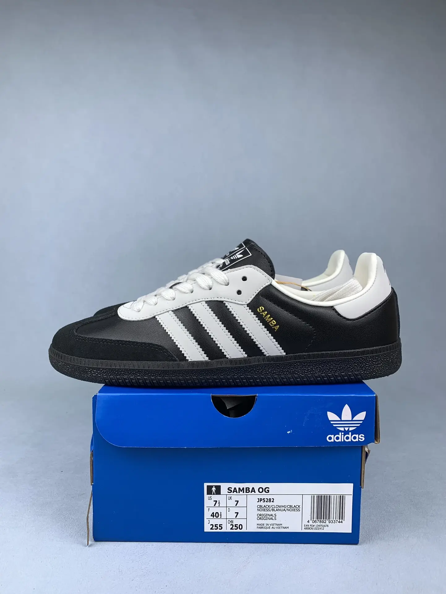 adidas Samba OG 75th Anniversary Core Black Shoes product photo from LabelPicks