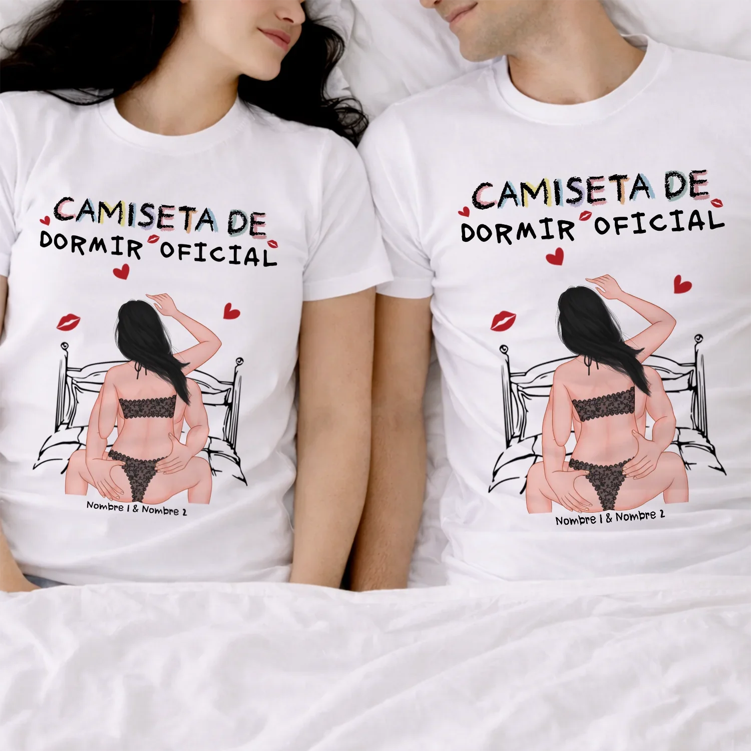 Camisetas personalizadas para pareja - Camiseta de Dormir Oficial