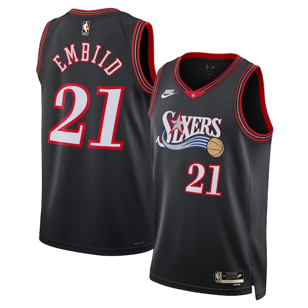 Joel Embiid Philadelphia 76ers Nike Unisex  Swingman Jersey - Classic Edition - Black