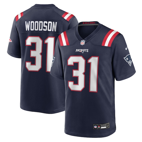 Craig Woodson New England Patriots Nike Team Game Jersey -  Navy
