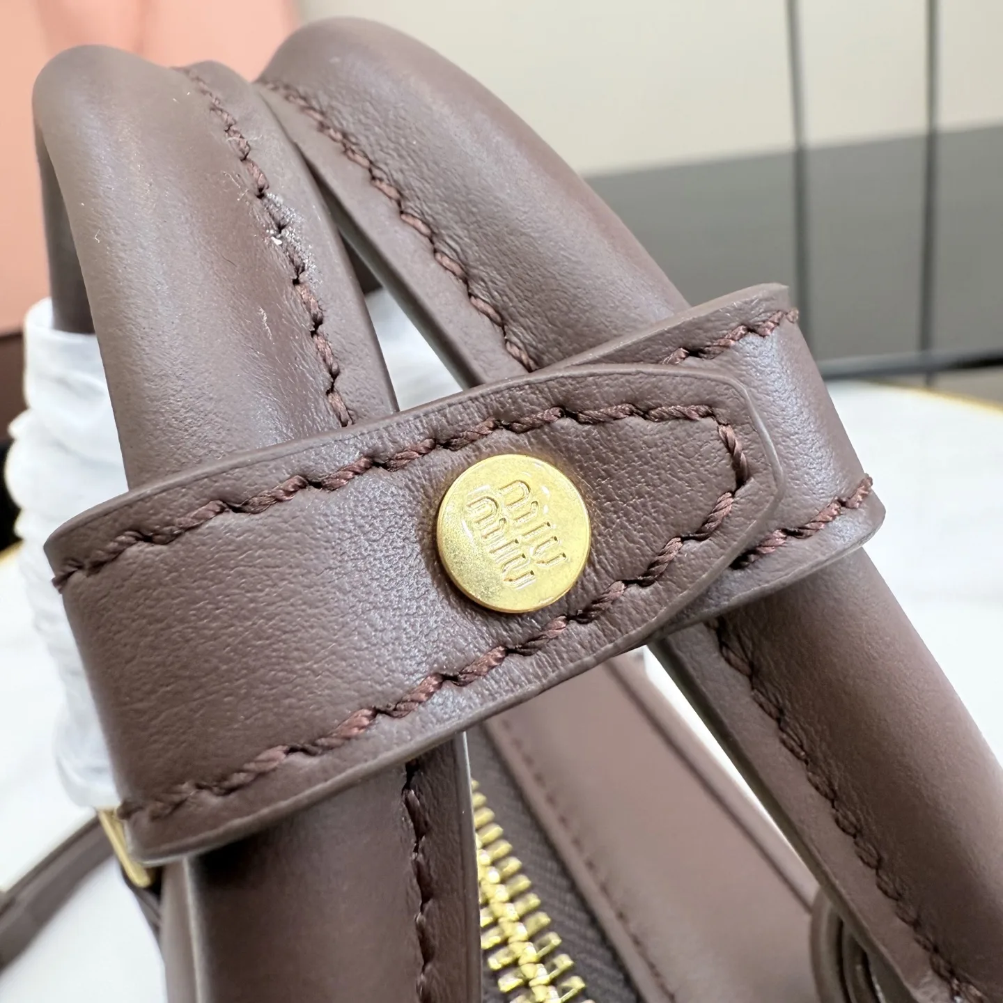 Miu Miu Calfskin Matelasse Top Handle Bag product photo from LabelPicks