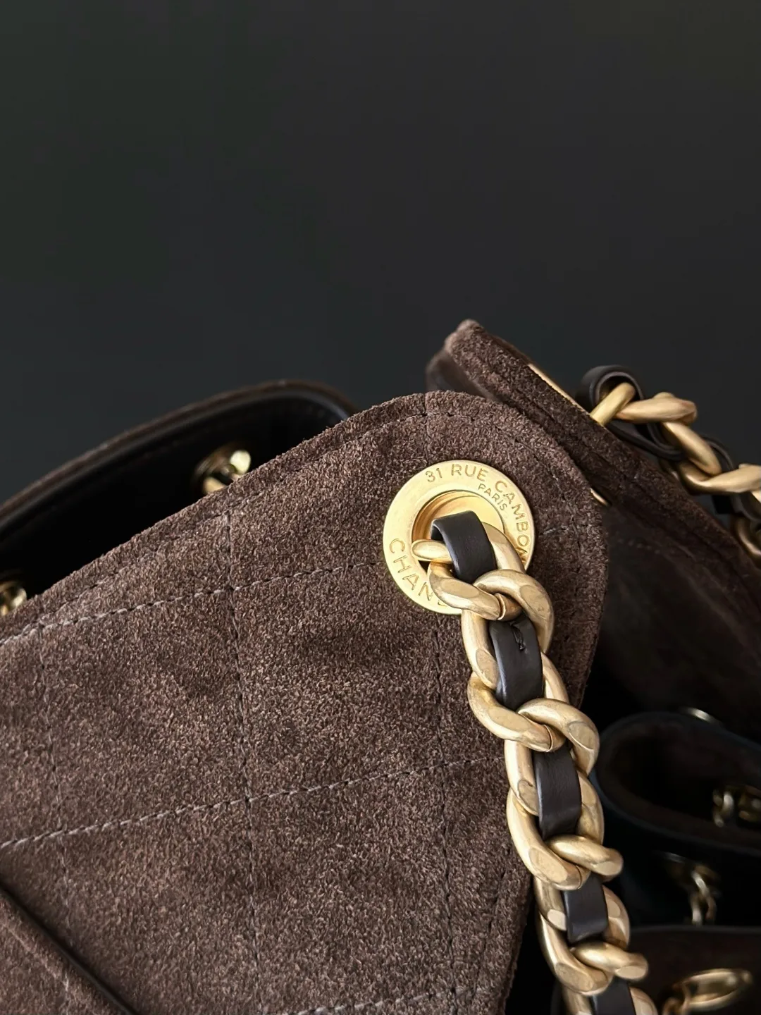 Chanel Suede Leather Bucket Bag product photo from LabelPicks