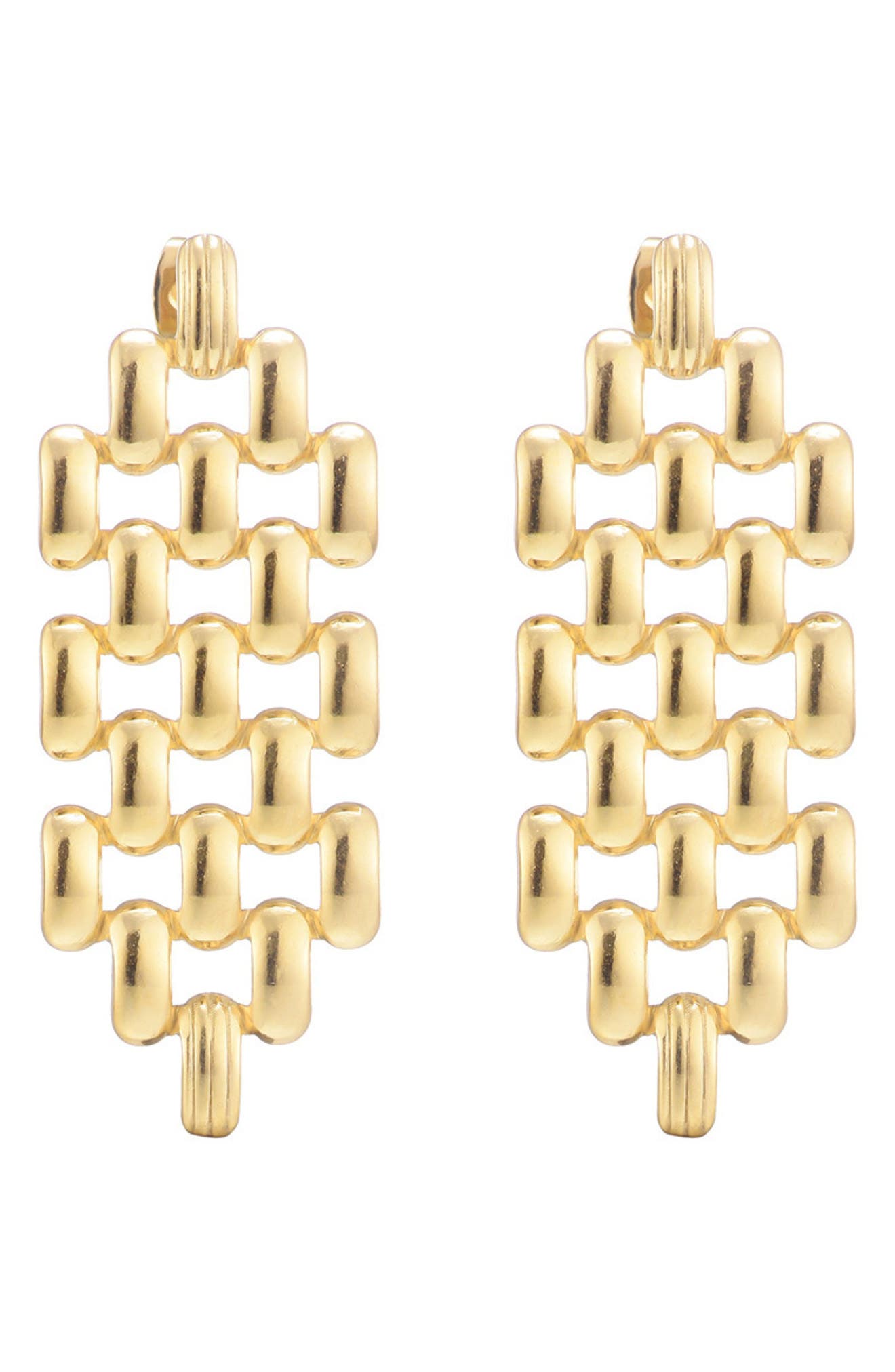 Adornia Tarnish Resistant Chandelier Earrings