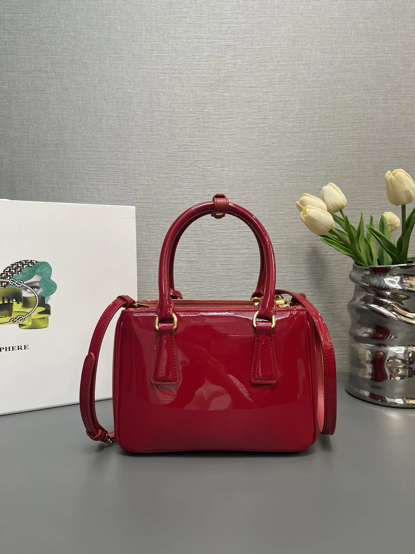 Prada Galleria Grained Leather Top Handle Bag product photo from LabelPicks