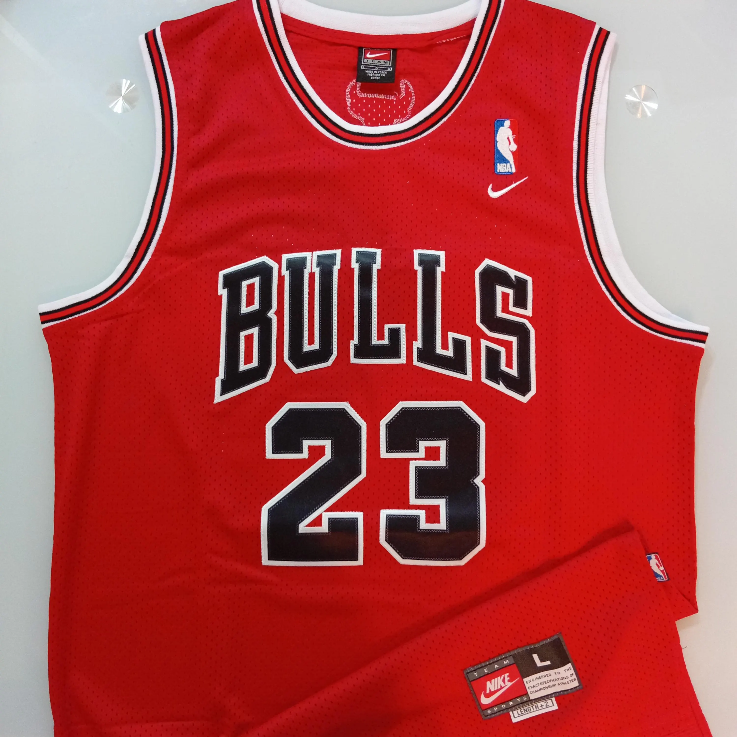 Michael Jordan Signed Autographed Chicago Bulls Basketball Jersey BAS Beckett COA