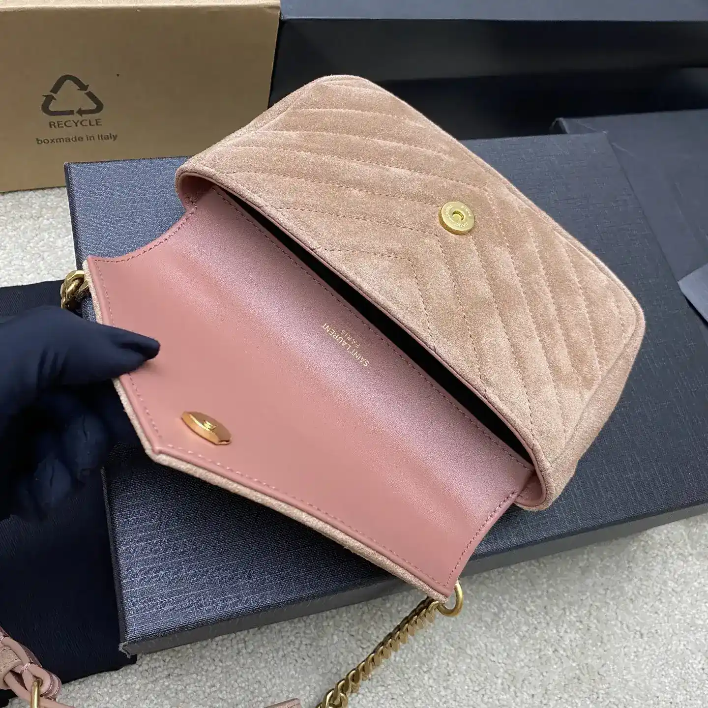 Saint Laurent Pink College Shoulder Bag product photo from LabelPicks