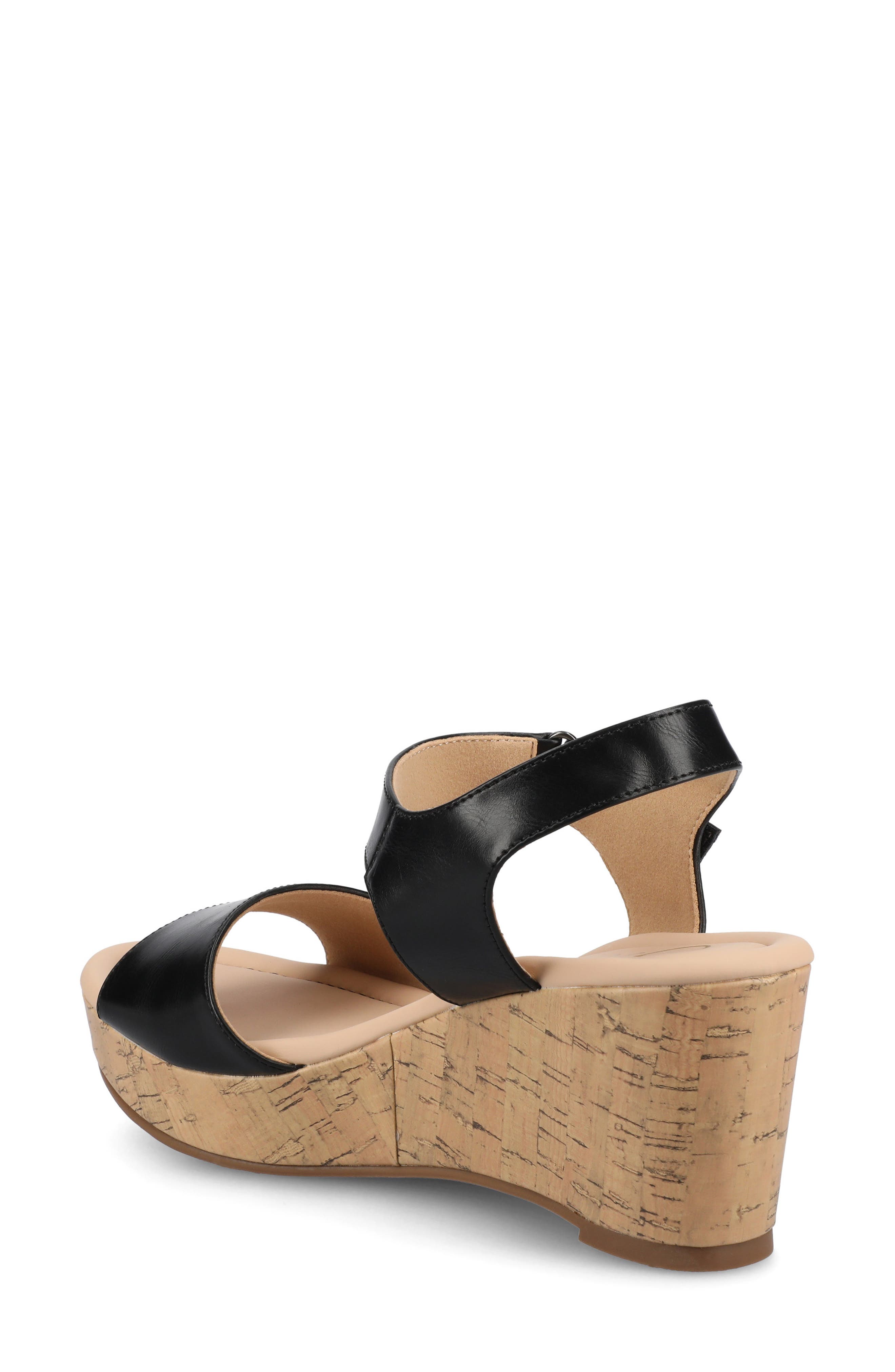 Journee Collection Ranae Platform Wedge Cork Sandal