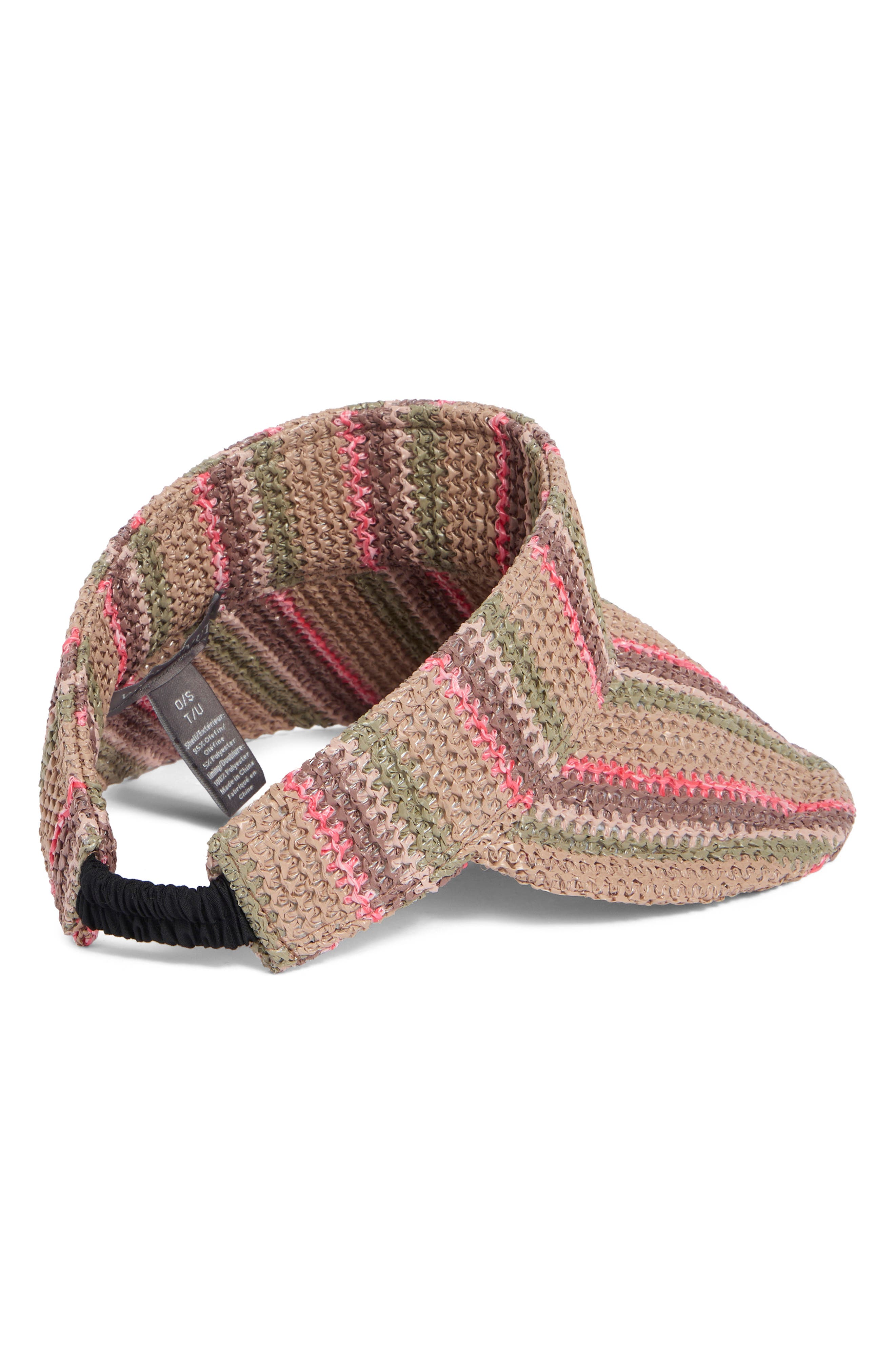 Vince Camuto Stripe Woven Visor