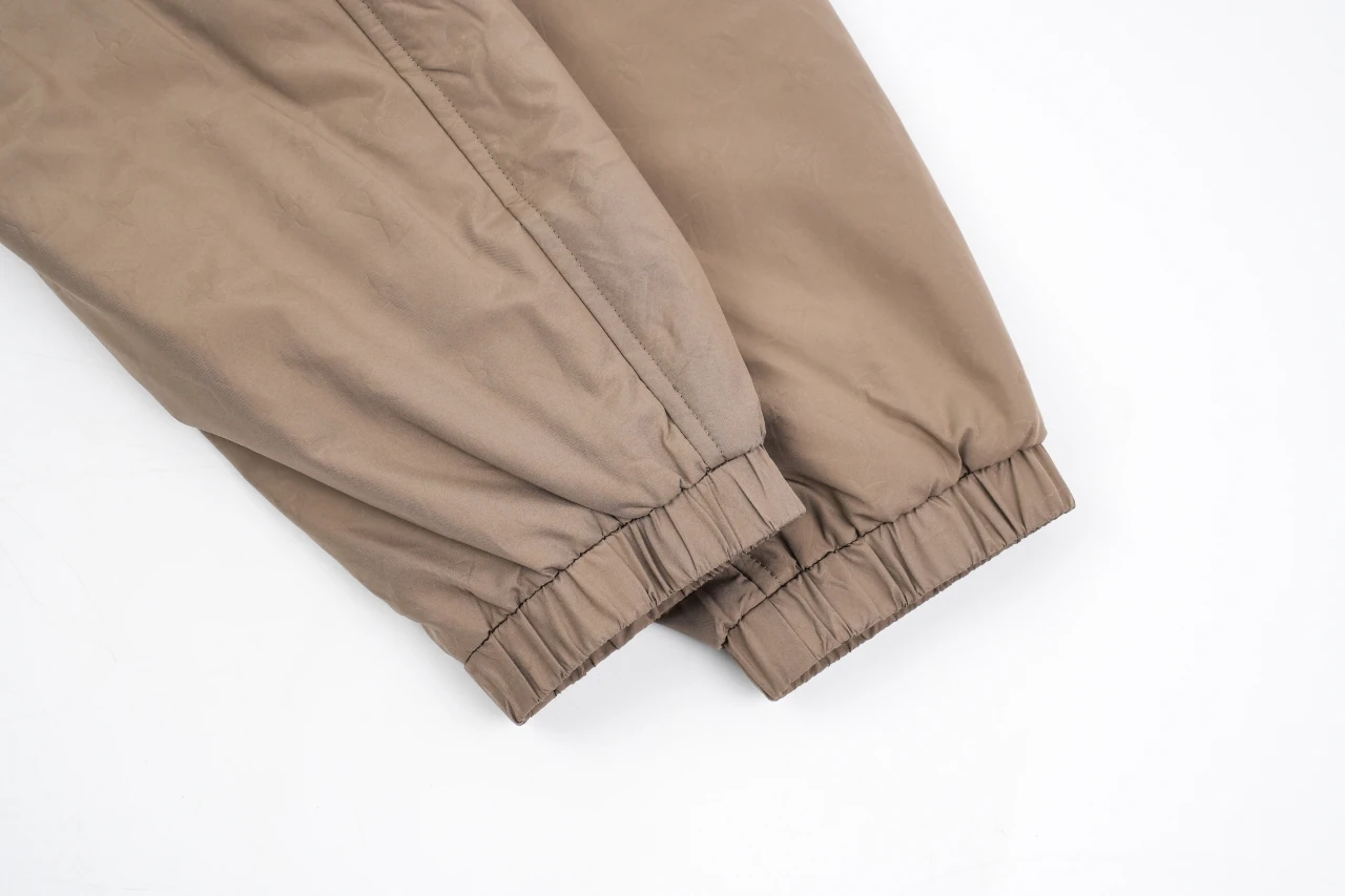 Louis Vuitton Khaki Embossed Hooded Padded Jacket product photo from LabelPicks