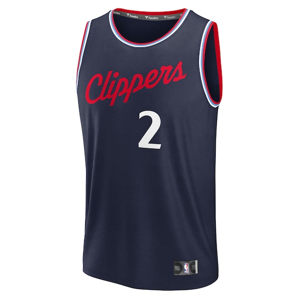 Kawhi Leonard LA Clippers  Fast Break Replica Player Jersey - Navy - Icon Edition