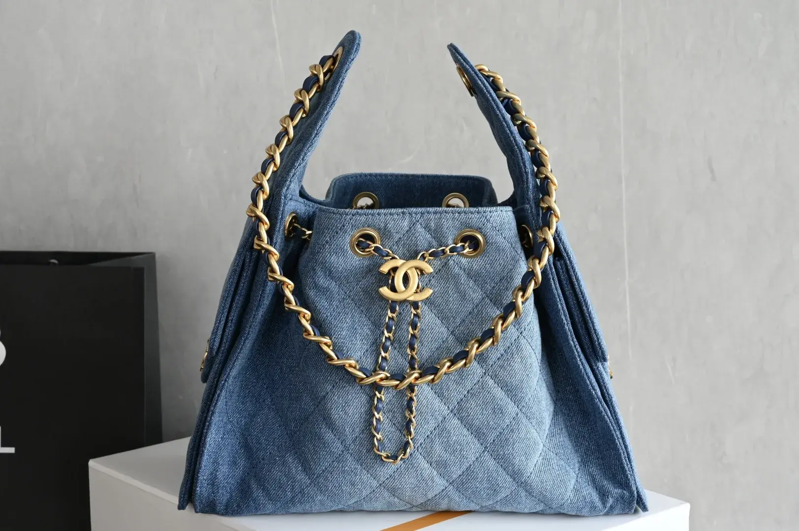 Chanel Blue Denim Shoulder Bag product photo from LabelPicks