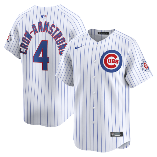 Pete Crow-Armstrong Chicago Cubs Nike 150th Anniversary Limited Jersey - White/Light Blue