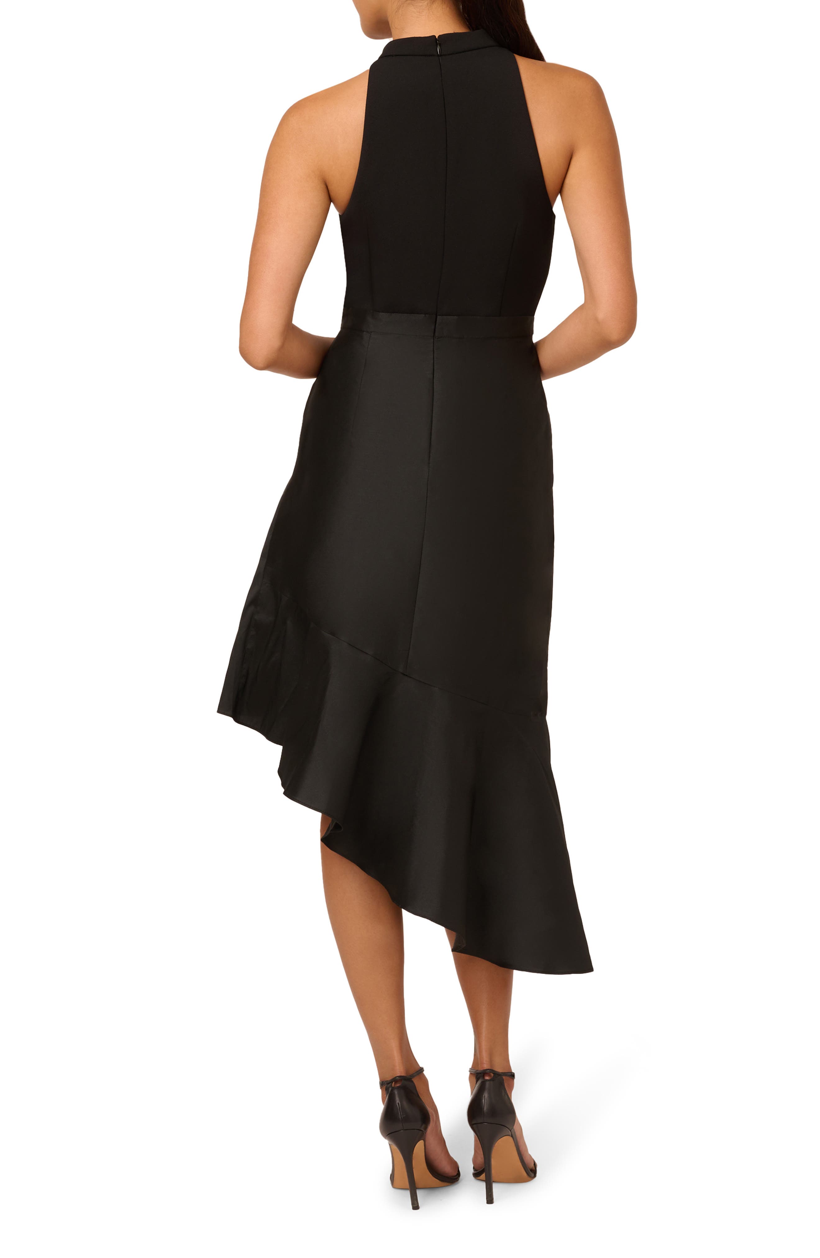 Adrianna Papell Crepe & Taffeta Cocktail Dress
