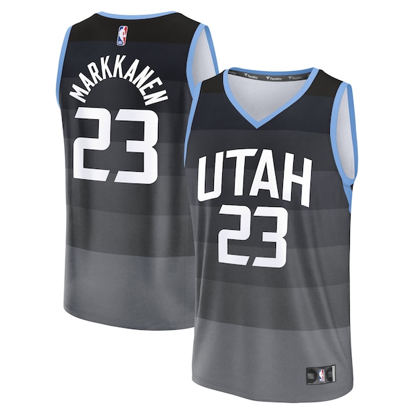 Lauri Markkanen Utah Jazz  2025/26 City Edition Fast Break Jersey - Black