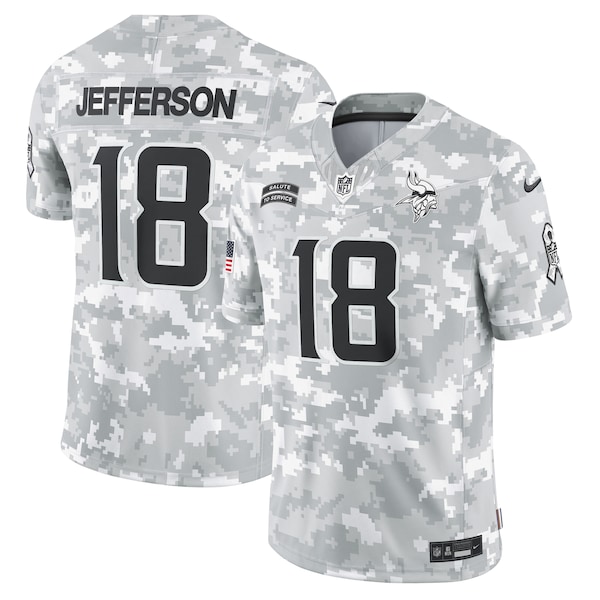 Justin Jefferson Minnesota Vikings Nike 2024 Salute to Service Limited Jersey - Arctic Camo