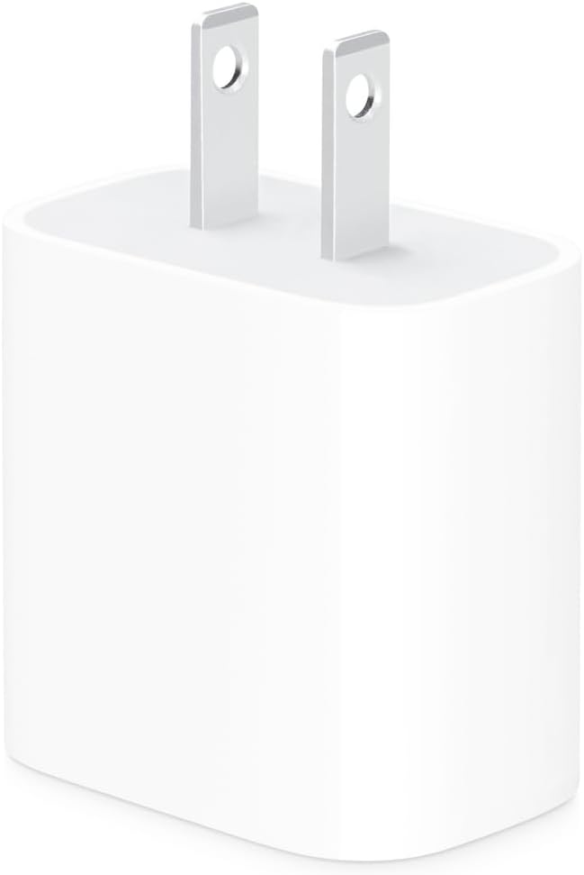 Apple 20W USB-C Compact Power Adapter: Fast and Convenient Charging, Type C Wall Charger, 20W USB-C Compact Power Adapter, Fast and Convenient Charging, Type C Wall Charger