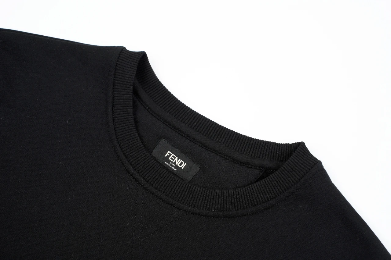 Fendi Black Front and Back Embroidered Logo Sweatshirt product photo from LabelPicks