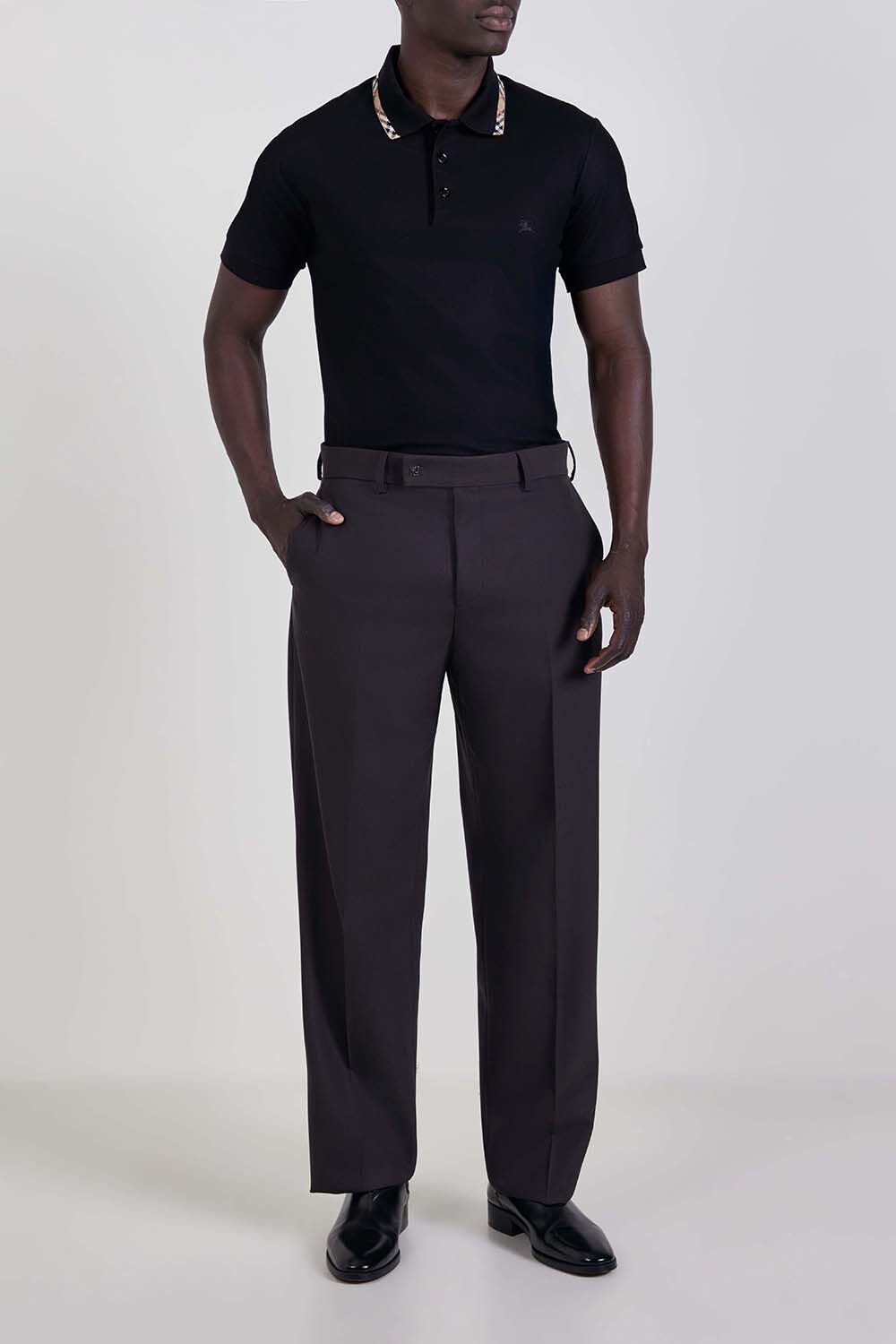 BURBERRY חולצת פולו קצרה