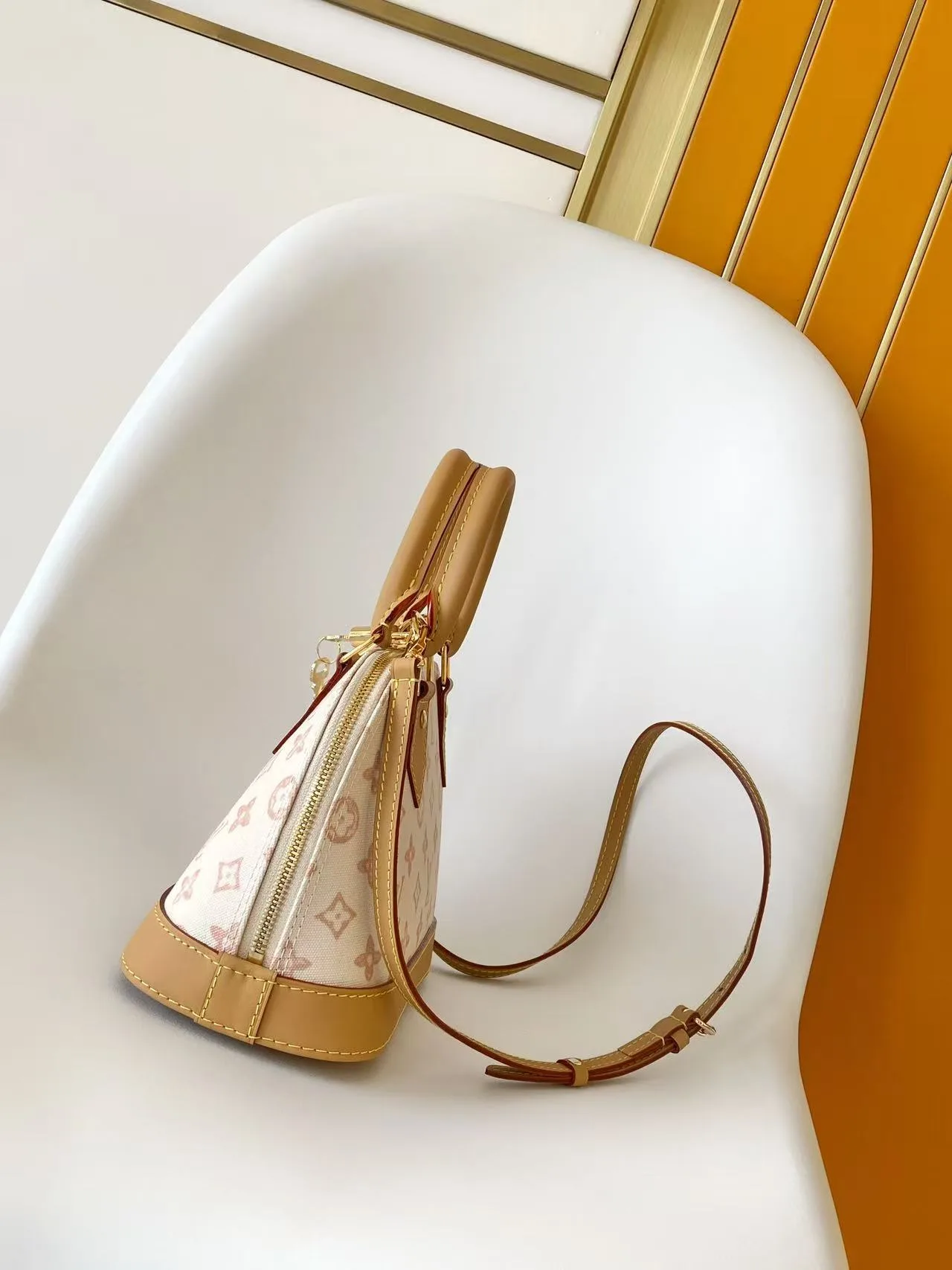 Louis Vuitton Alma Beige Monogram Canvas Top Handle Bag product photo from LabelPicks