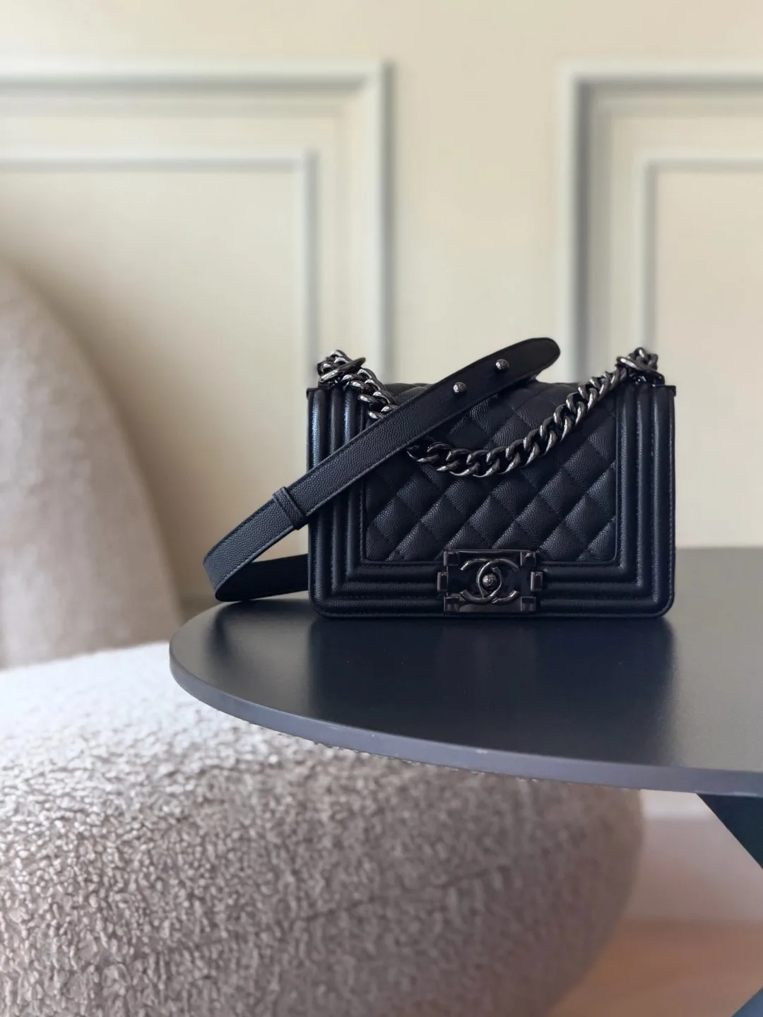 Chanel Black Quilted Leather Crossbody Bag product photo from LabelPicks