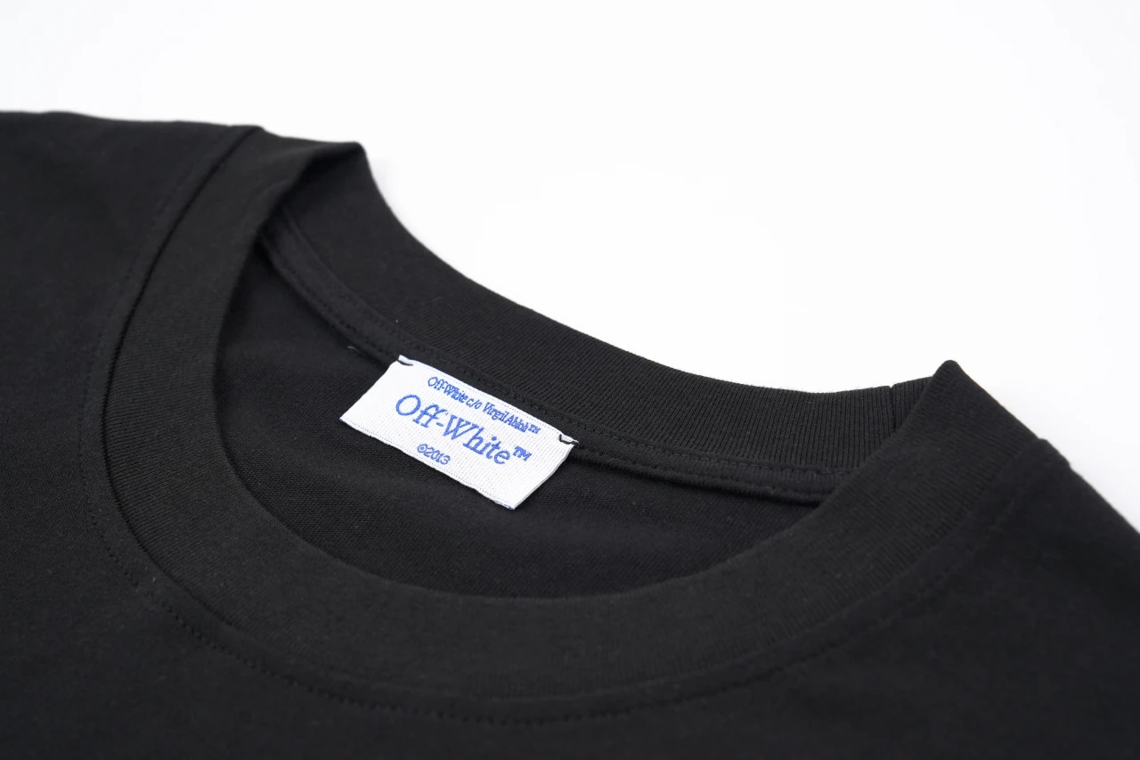Off-White Black Pink Purple Spray Arrow T-Shirt product photo from LabelPicks