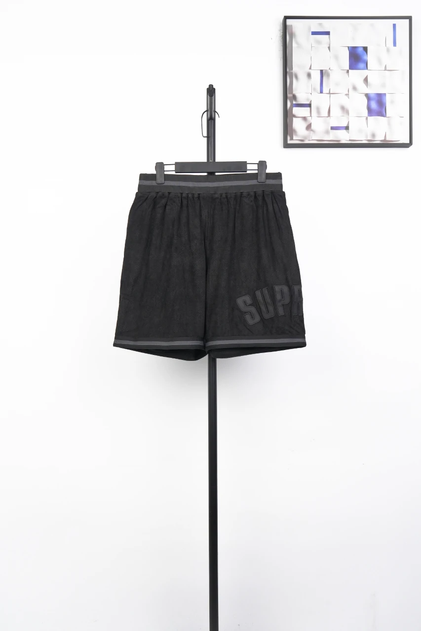 Supreme Black Suede Mesh Athletic Shorts product photo from LabelPicks
