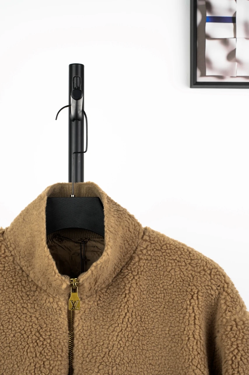 Louis Vuitton Brown Sherpa Zip Jacket product photo from LabelPicks