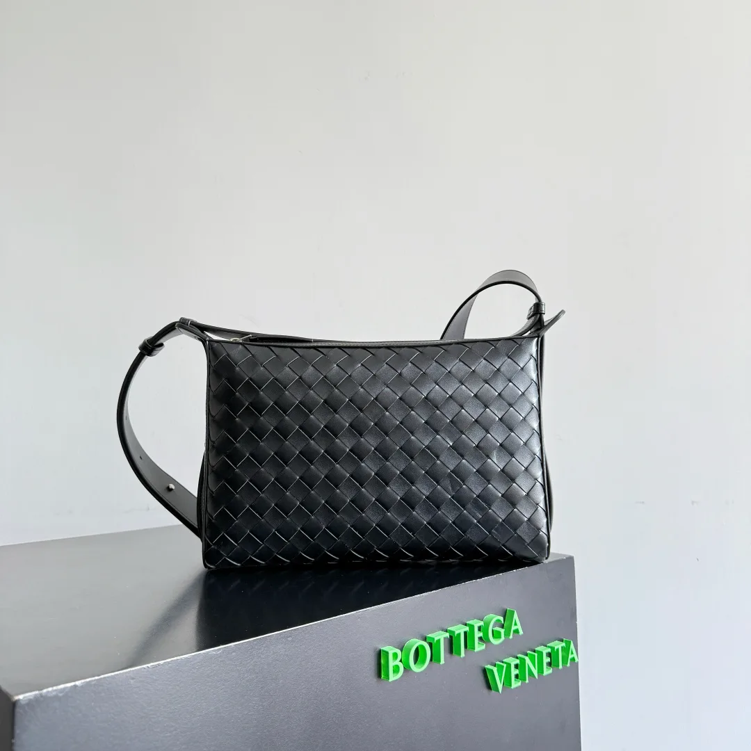 Bottega Veneta Black Intrecciato Woven Leather Tote Bag product photo from LabelPicks