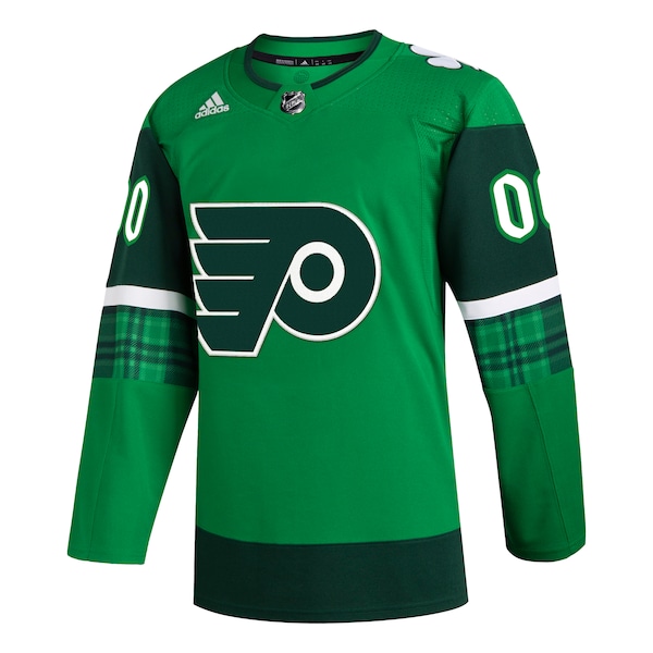 Philadelphia Flyers adidas St. Patrick's Day Authentic Custom Jersey - Kelly Green