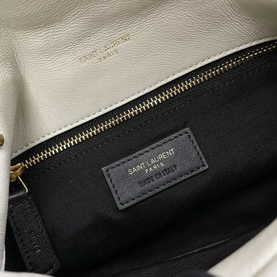 Saint Laurent White Quilted Leather Shoulder Bag product photo from LabelPicks