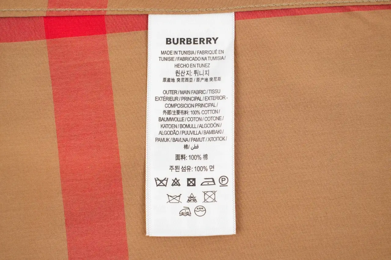 Burberry Beige Large Check Long Sleeve Shirt product photo from LabelPicks