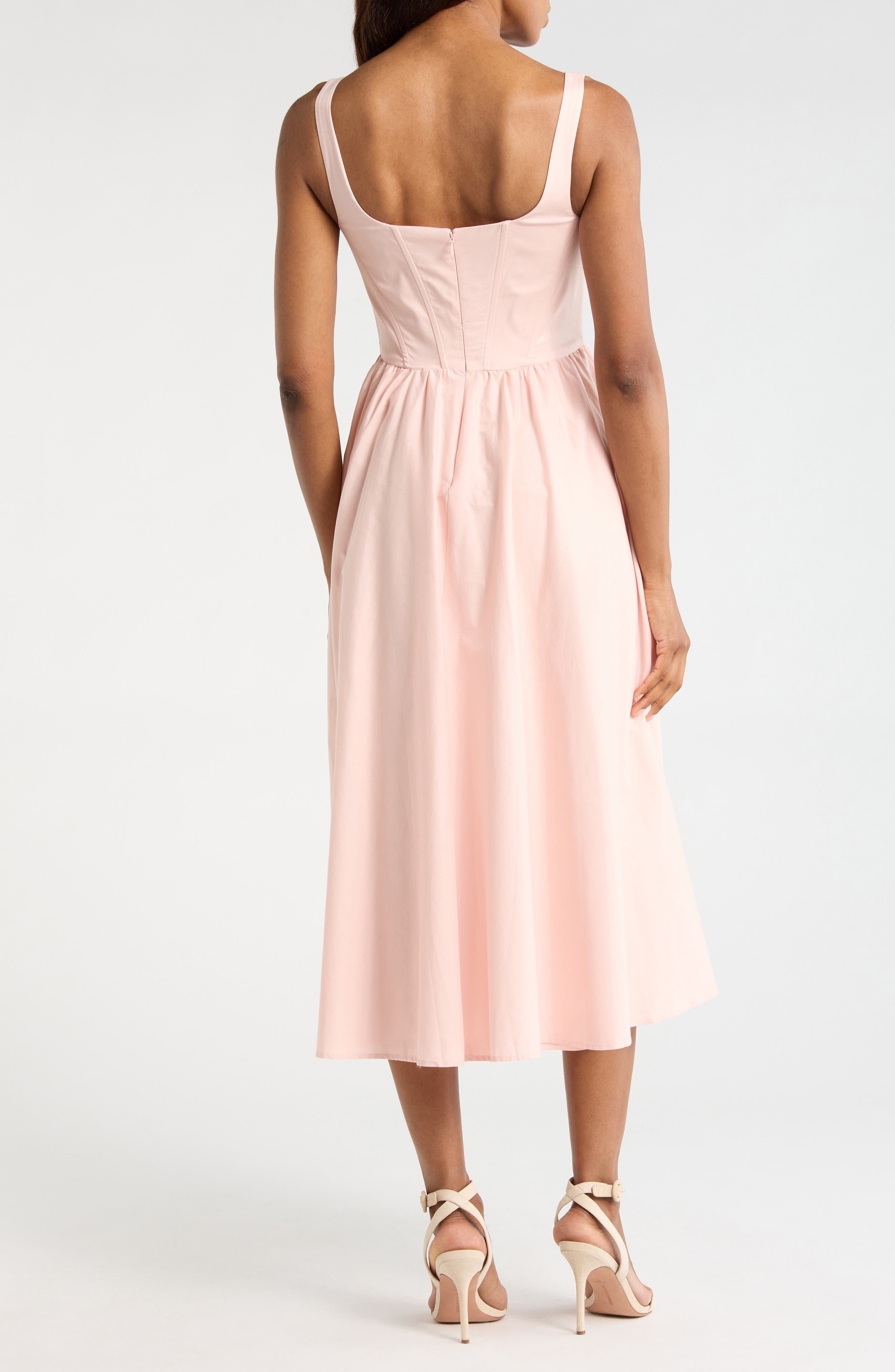 WAYF Corset Midi Dress