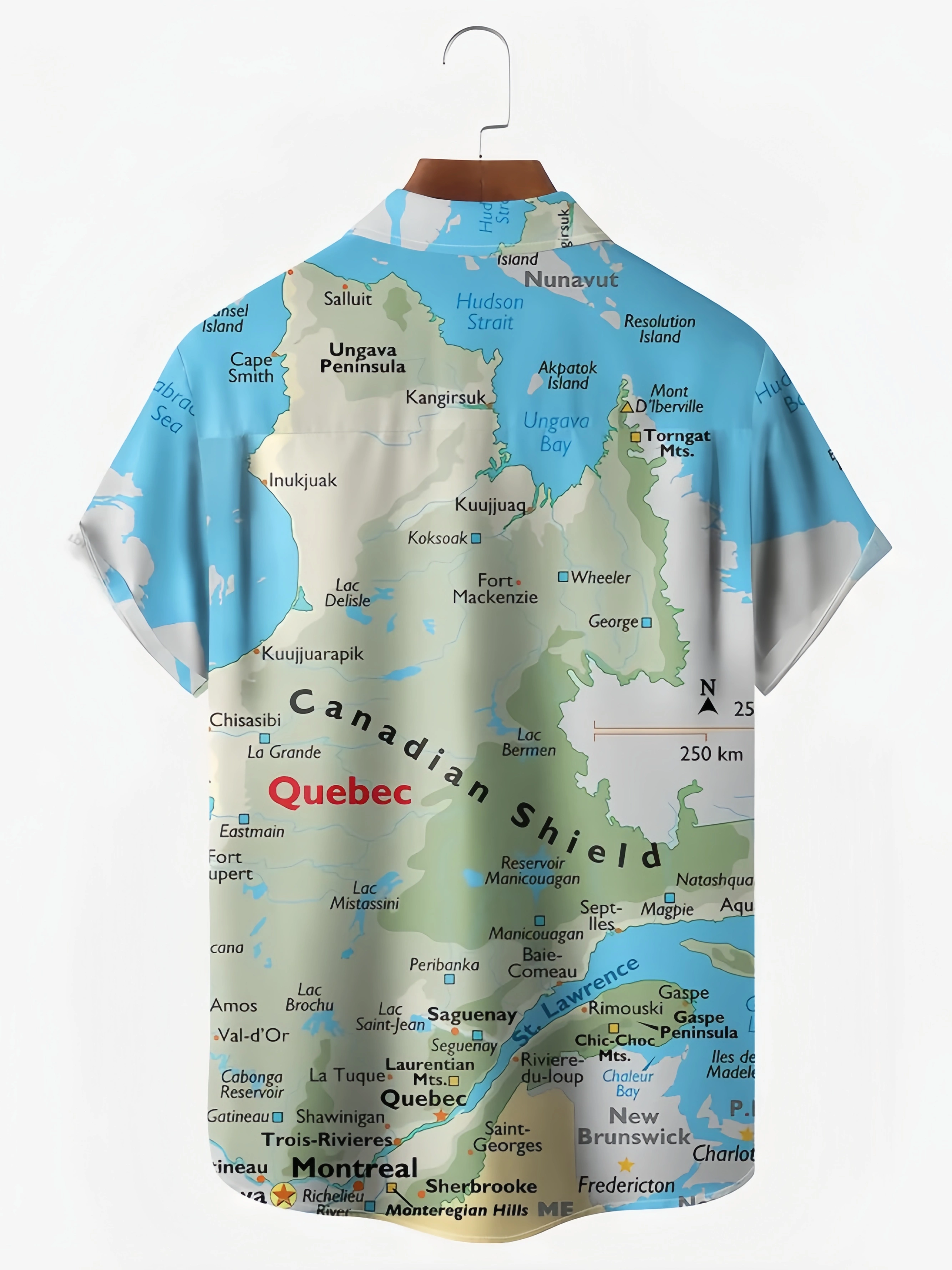 Canada Day Chest Pocket Short Sleeve Casual Shirt