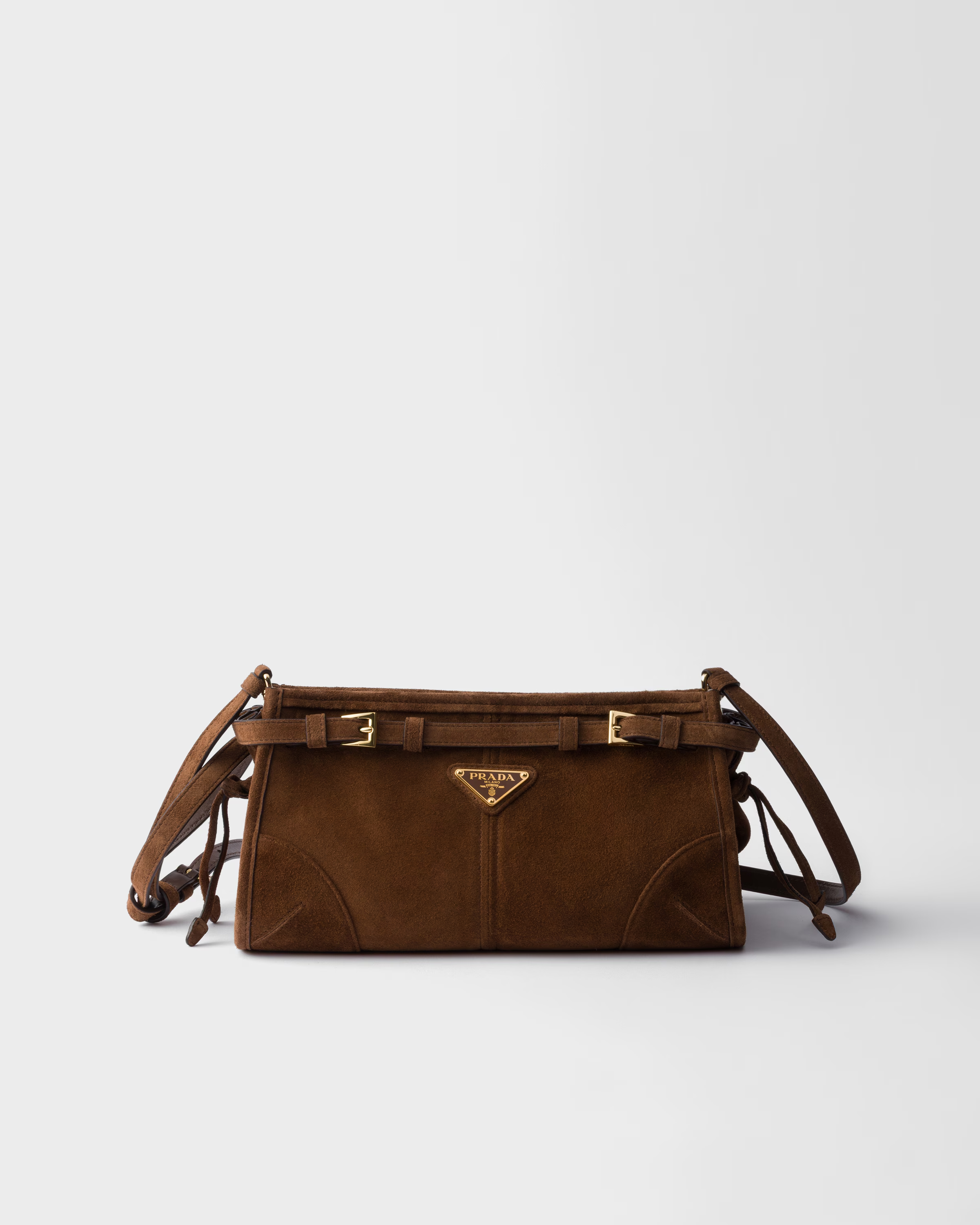 Prada Bonnie Small Velvet Leather Shoulder Bag