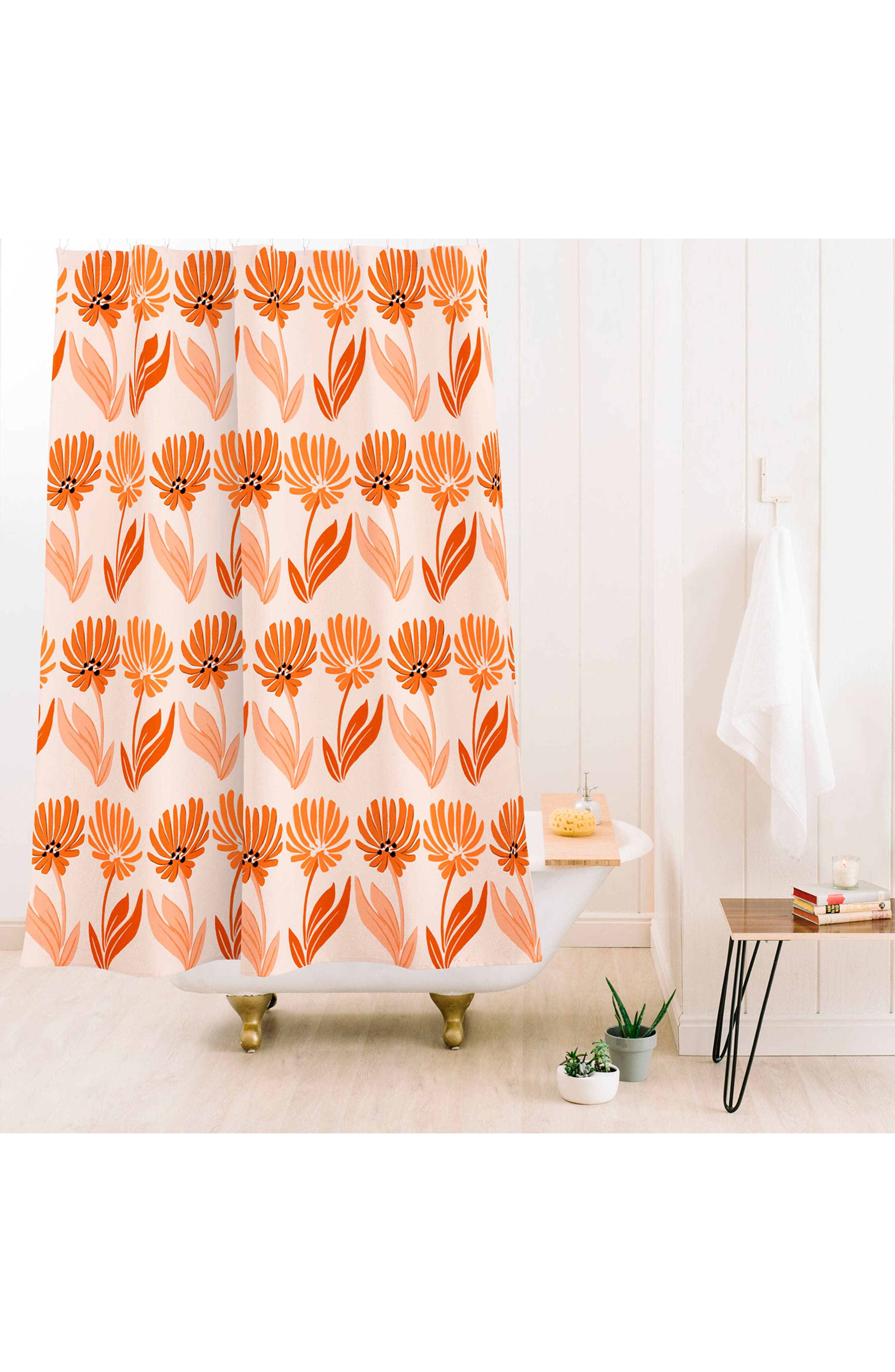 Deny Designs Twins Floral Shower Curtain