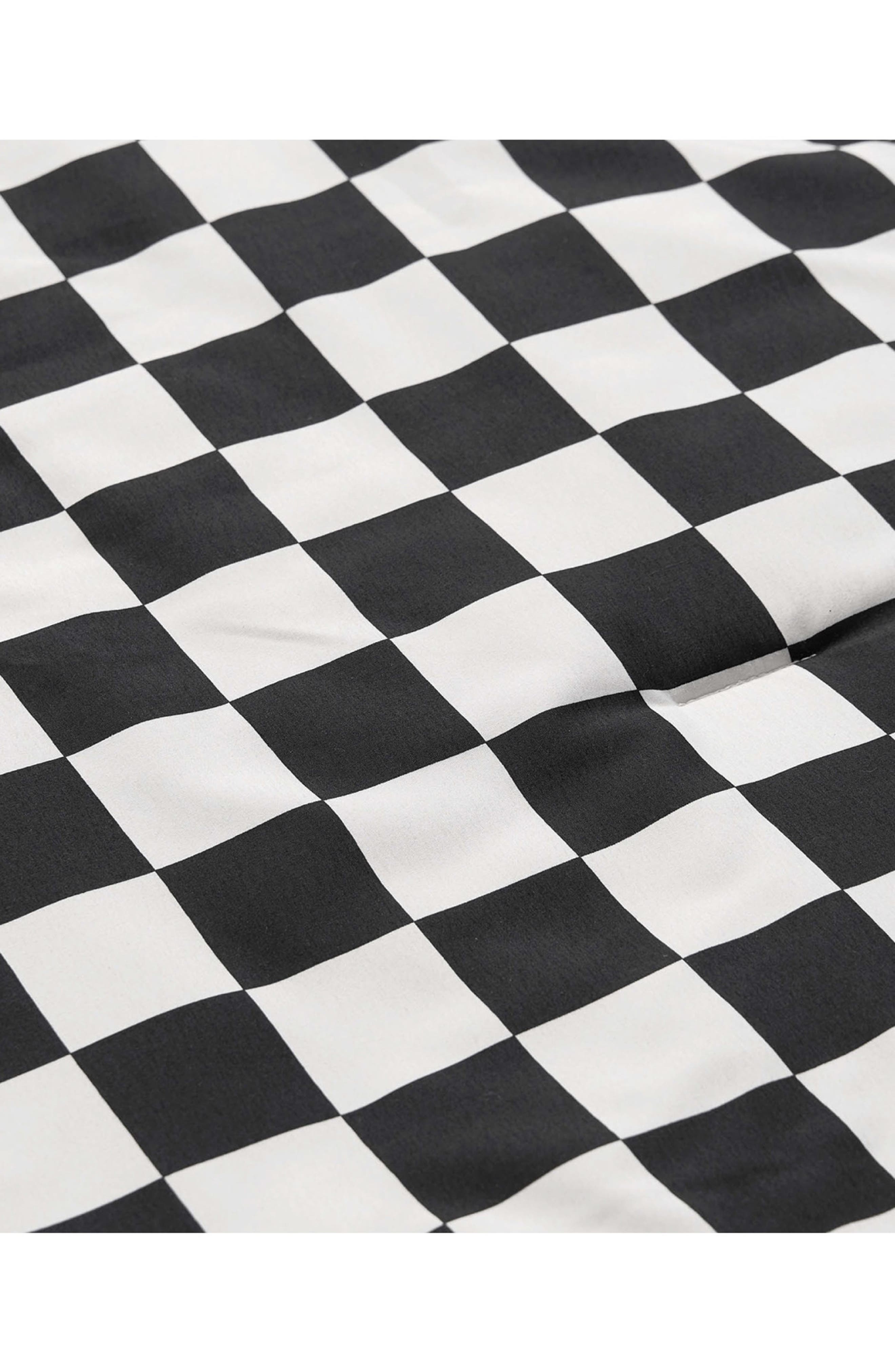 Juicy Couture Checkerboard Reversible Comforter & Sham Set