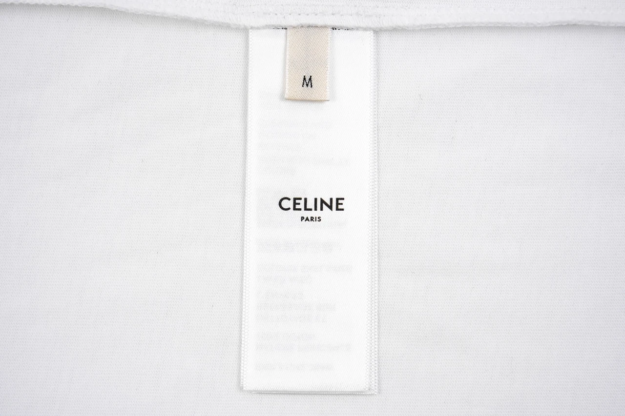 CELINE White Triomphe Embroidered T-Shirt product photo from LabelPicks