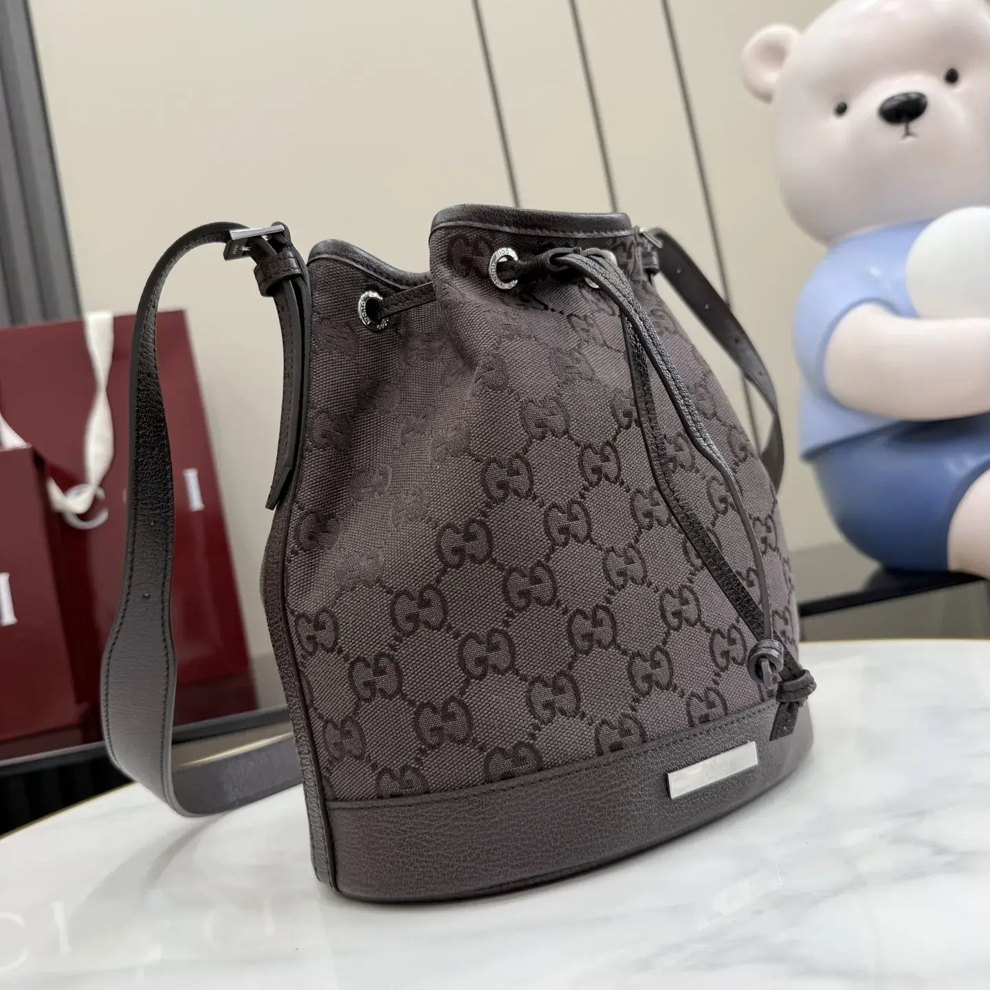 Gucci Brown Generation Canvas and Leather Crossbody Bag product photo from LabelPicks