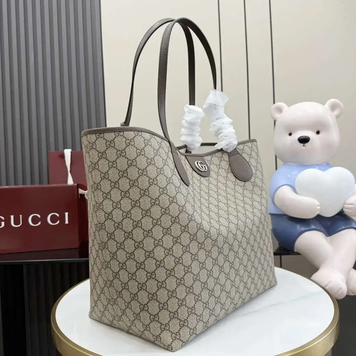 Gucci Brown Monogram Canvas Tote Bag product photo from LabelPicks
