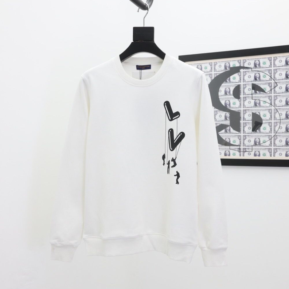 Casual Hanging Print Long Sleeved Sweatshirt