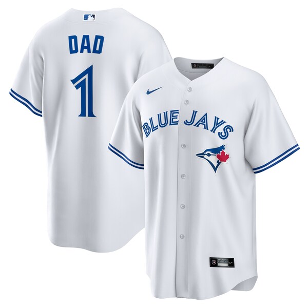Toronto Blue Jays Nike #1 Dad Home Replica Jersey - White