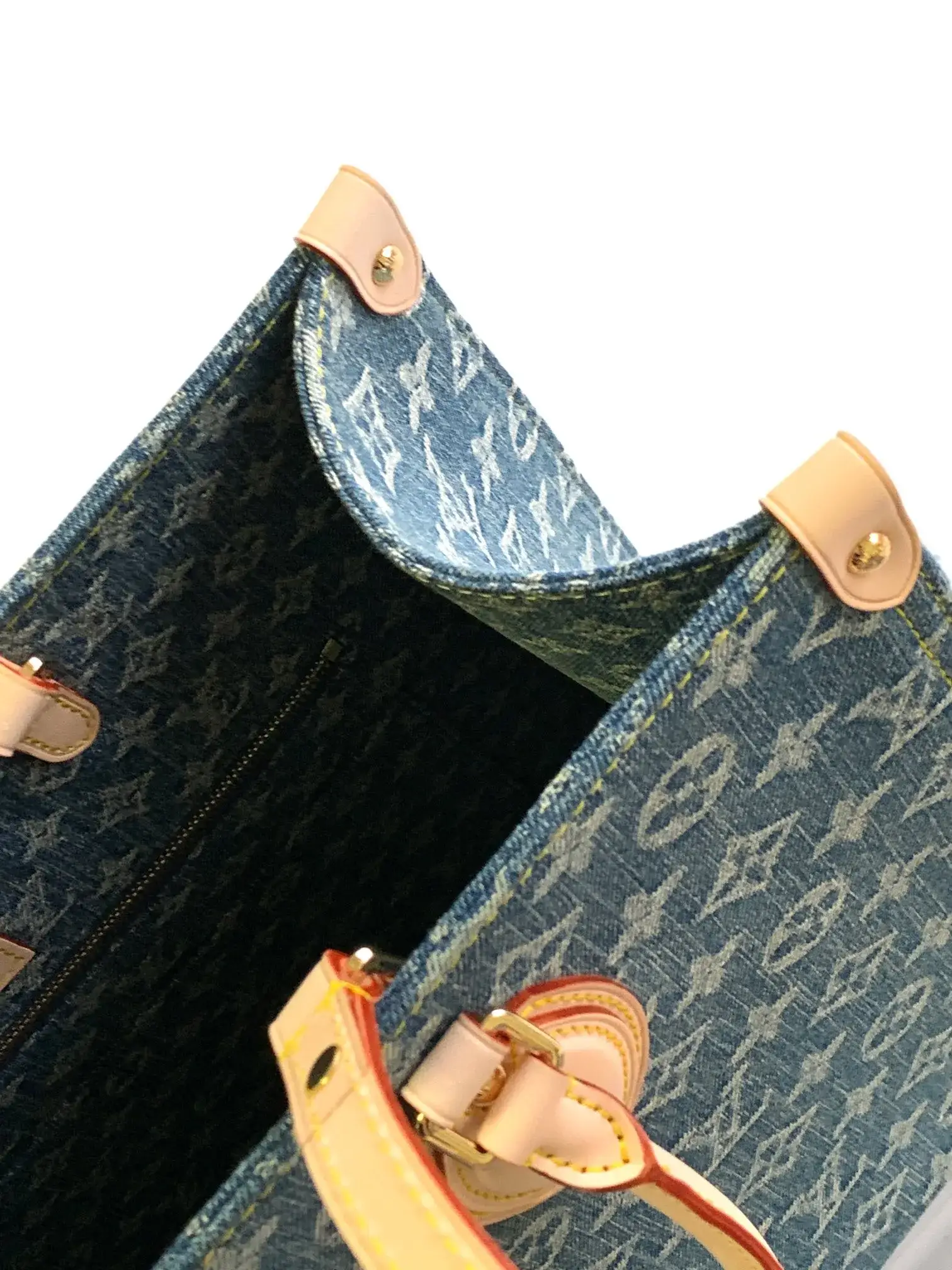 Louis Vuitton Onthego Blue Denim Tote Bag product photo from LabelPicks