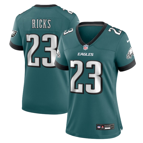 Eli Ricks Philadelphia Eagles Nike Women's Team Game Jersey - Midnight Green