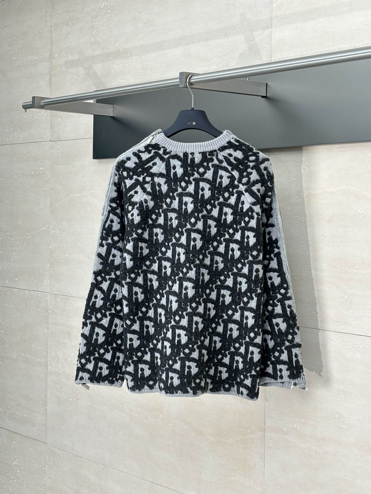 0902 Patchwork color crew neck sweater