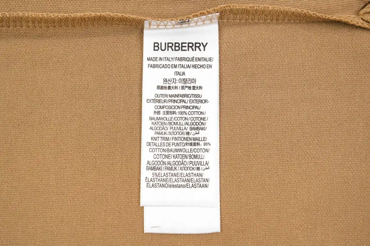Burberry Khaki Check Equestrian Knight Embroidered Polo Shirt product photo from LabelPicks
