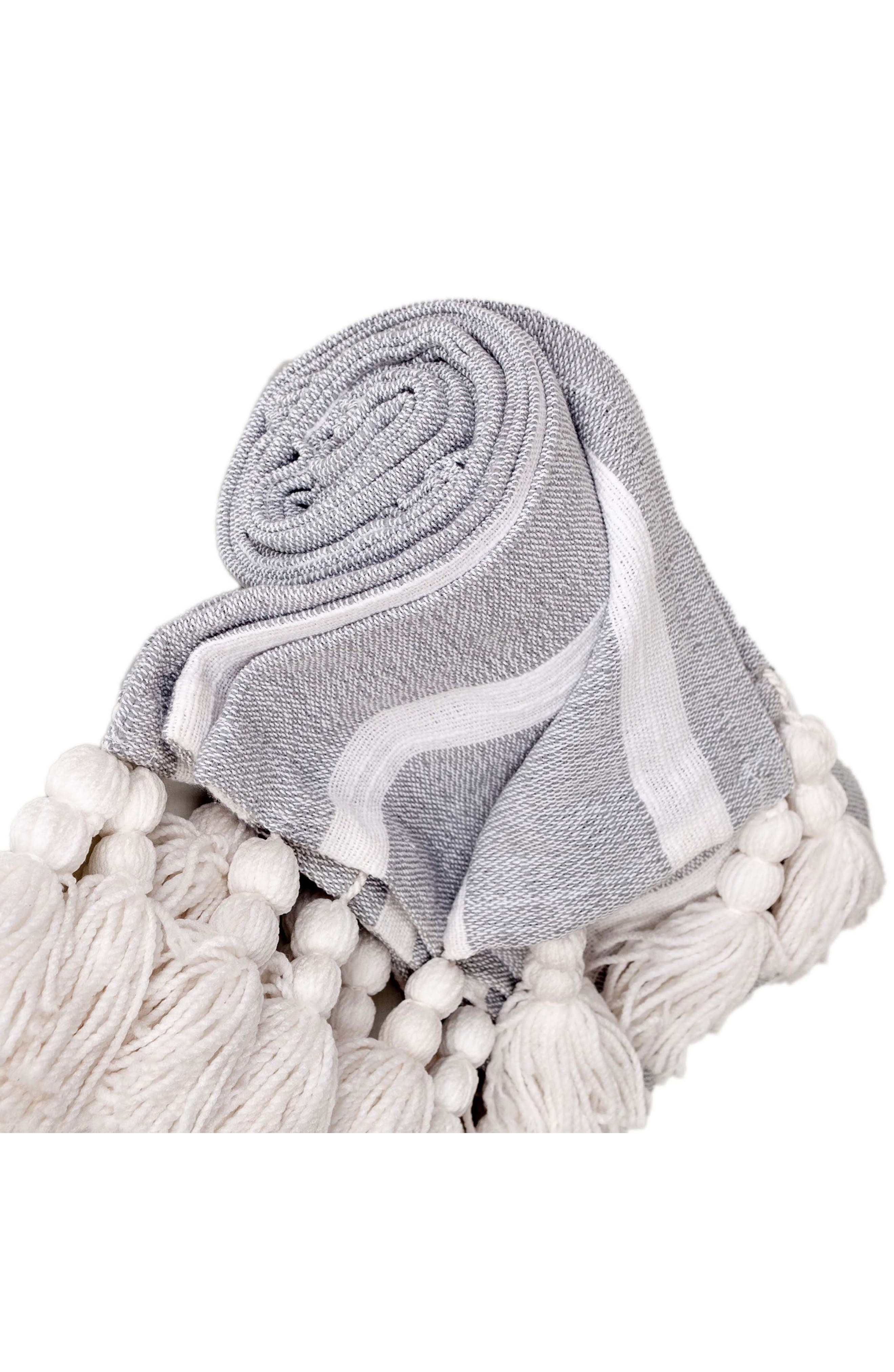 PARKLAND COLLECTION Nara Tassel Throw Blanket